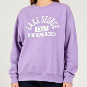 Prairie Mountain Lake George Lavender sweatshirt XL (B48)